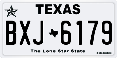 TX license plate BXJ6179