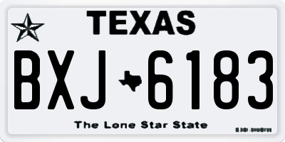 TX license plate BXJ6183