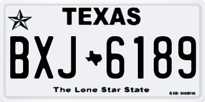TX license plate BXJ6189