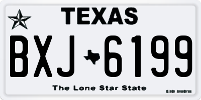 TX license plate BXJ6199