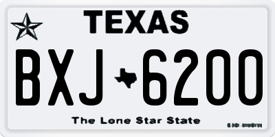 TX license plate BXJ6200