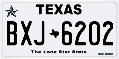 TX license plate BXJ6202