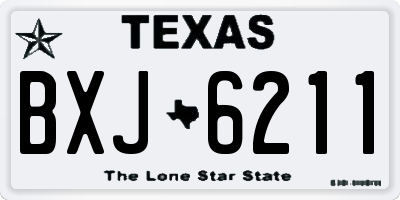 TX license plate BXJ6211