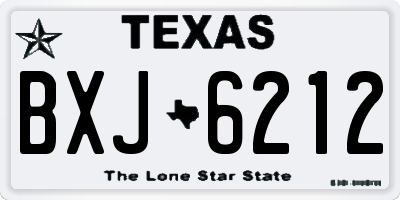 TX license plate BXJ6212