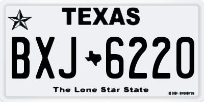 TX license plate BXJ6220