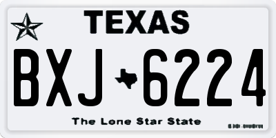 TX license plate BXJ6224
