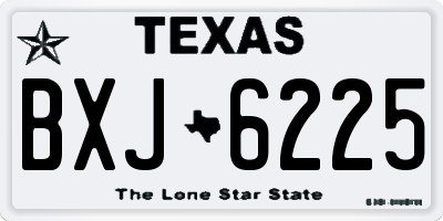TX license plate BXJ6225
