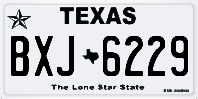 TX license plate BXJ6229