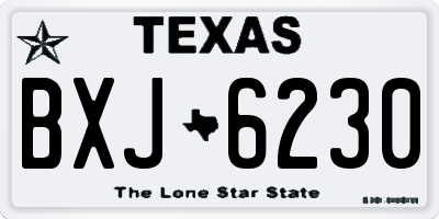 TX license plate BXJ6230