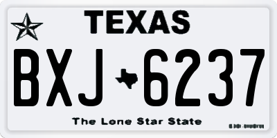 TX license plate BXJ6237
