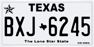 TX license plate BXJ6245