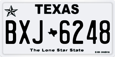 TX license plate BXJ6248