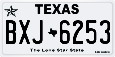 TX license plate BXJ6253