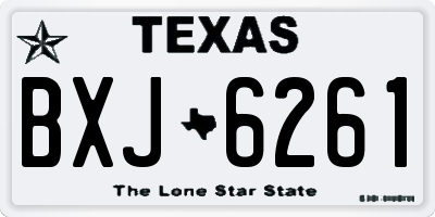 TX license plate BXJ6261