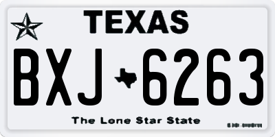 TX license plate BXJ6263