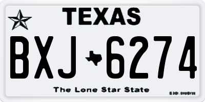 TX license plate BXJ6274