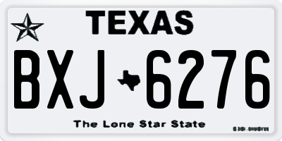 TX license plate BXJ6276