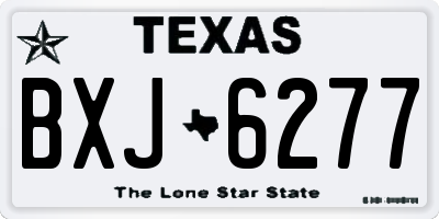 TX license plate BXJ6277