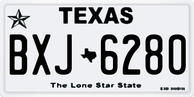 TX license plate BXJ6280