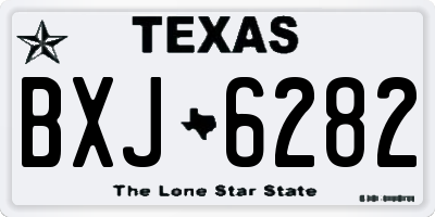 TX license plate BXJ6282