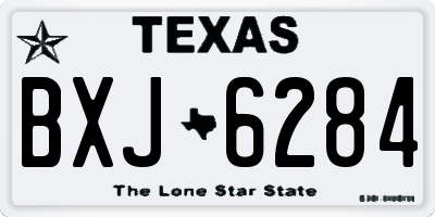 TX license plate BXJ6284