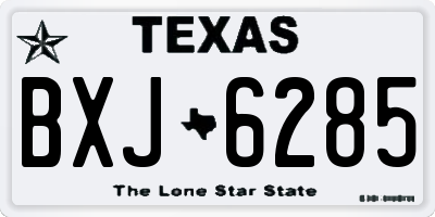 TX license plate BXJ6285