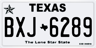 TX license plate BXJ6289