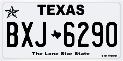 TX license plate BXJ6290