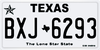 TX license plate BXJ6293