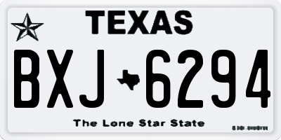 TX license plate BXJ6294