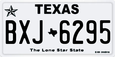 TX license plate BXJ6295