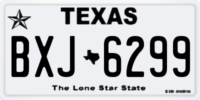TX license plate BXJ6299