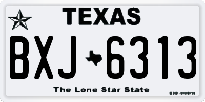 TX license plate BXJ6313