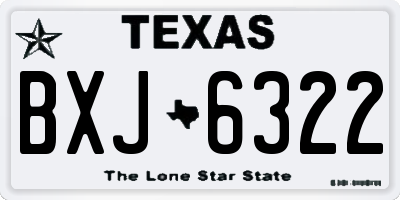 TX license plate BXJ6322