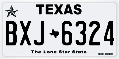 TX license plate BXJ6324