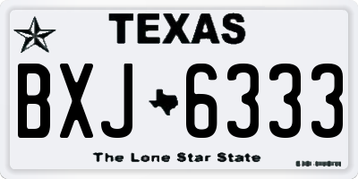TX license plate BXJ6333