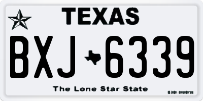 TX license plate BXJ6339