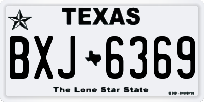 TX license plate BXJ6369