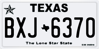 TX license plate BXJ6370