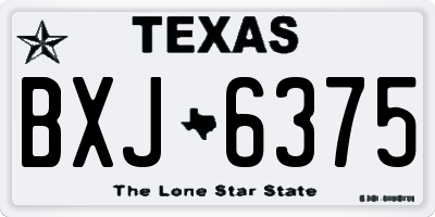 TX license plate BXJ6375