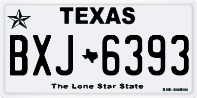 TX license plate BXJ6393