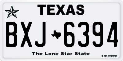 TX license plate BXJ6394