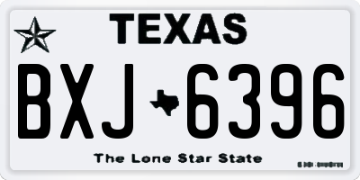 TX license plate BXJ6396