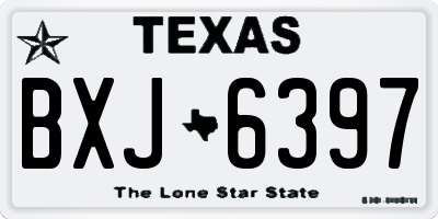 TX license plate BXJ6397