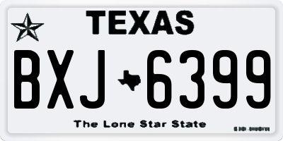 TX license plate BXJ6399