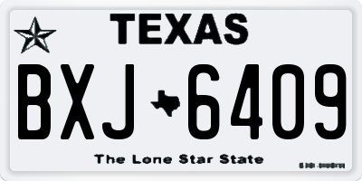 TX license plate BXJ6409
