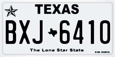 TX license plate BXJ6410