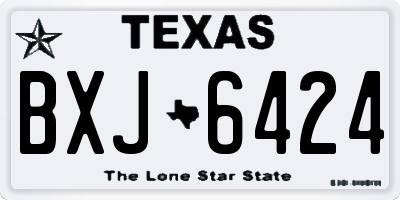 TX license plate BXJ6424