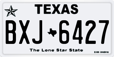 TX license plate BXJ6427