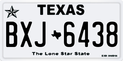 TX license plate BXJ6438